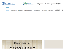 Tablet Screenshot of geog.hkbu.edu.hk